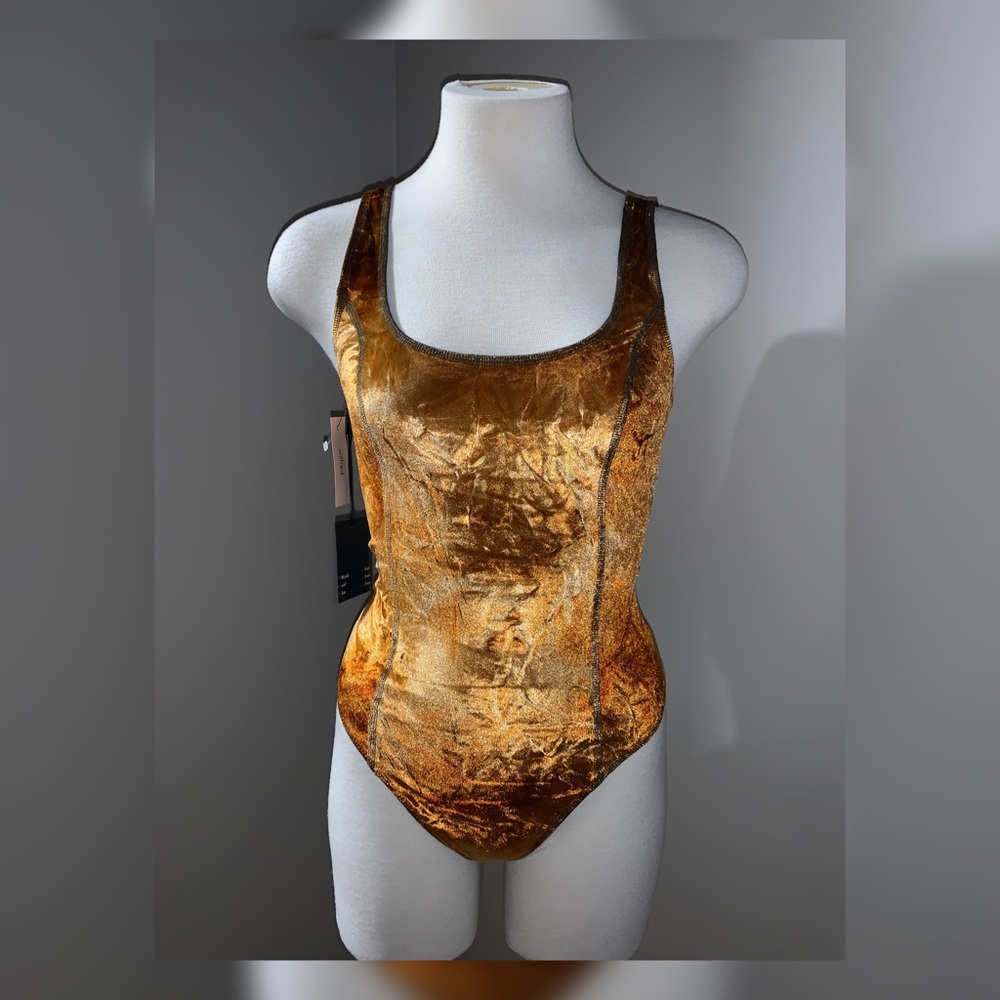 Aritzia Wilfred Free Halsey Tie Dye Bodysuit